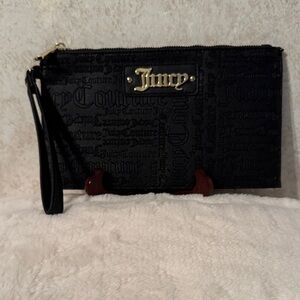 Juicy Couture Black Embossed Clutch